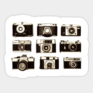 Retro Camera Collection Sticker